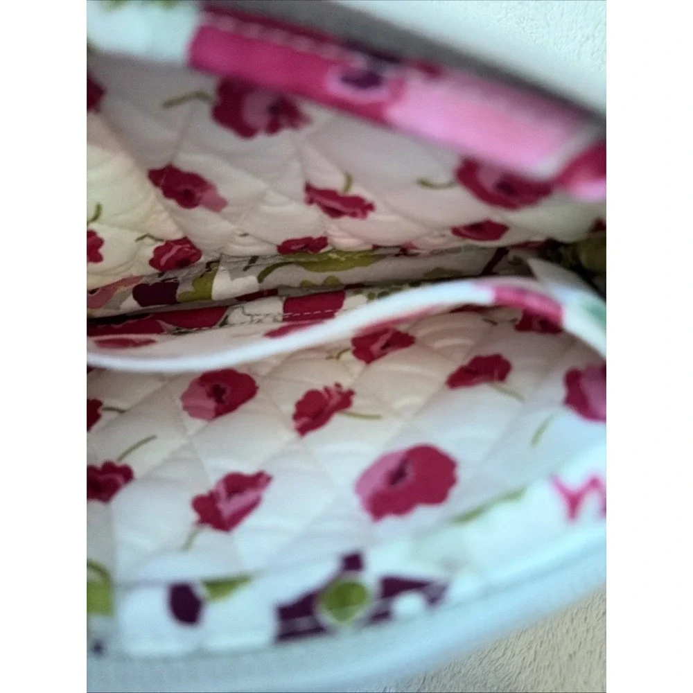 Boho Vera Bradley‎ Retired Make Me Blush Quilted Wristlet Wallet 7